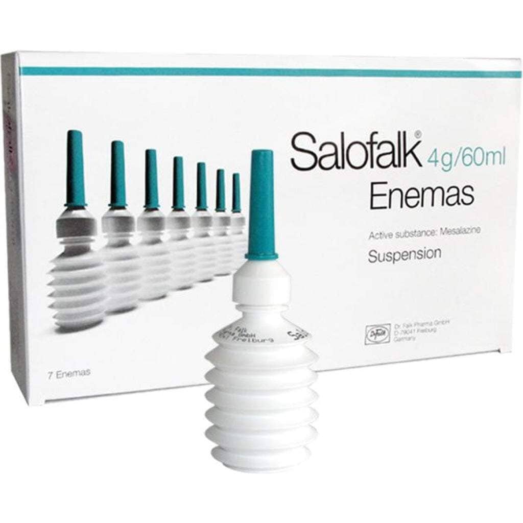Salofalk Enemas 4 g / 60 mL x 7 enemas Suspensión Rectal Farmex-BanMedica-Persistente